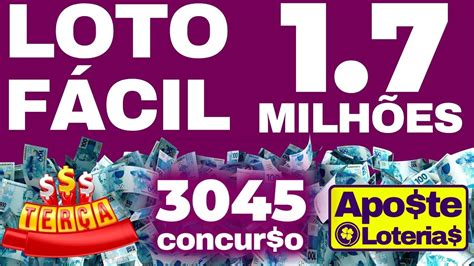 lotofácil concurso 3045